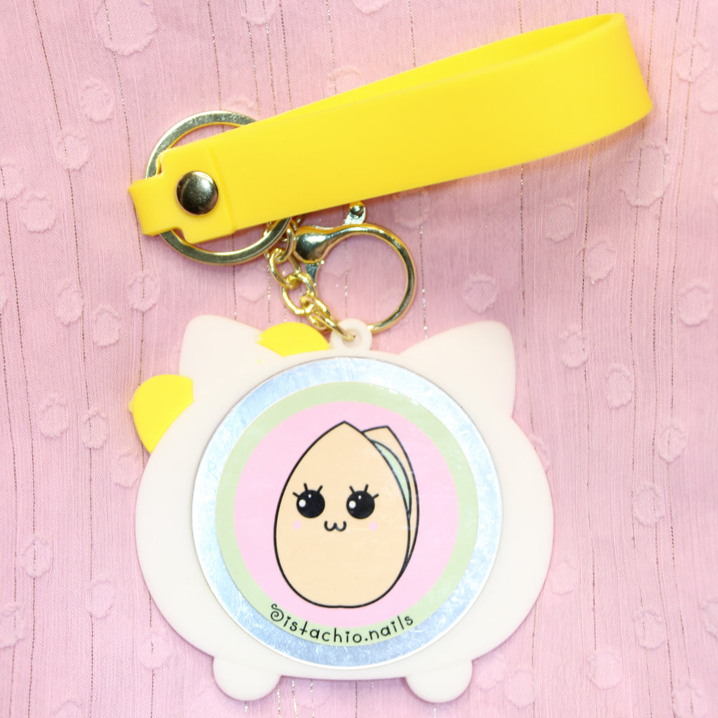 Kitty Mirror Keychain
