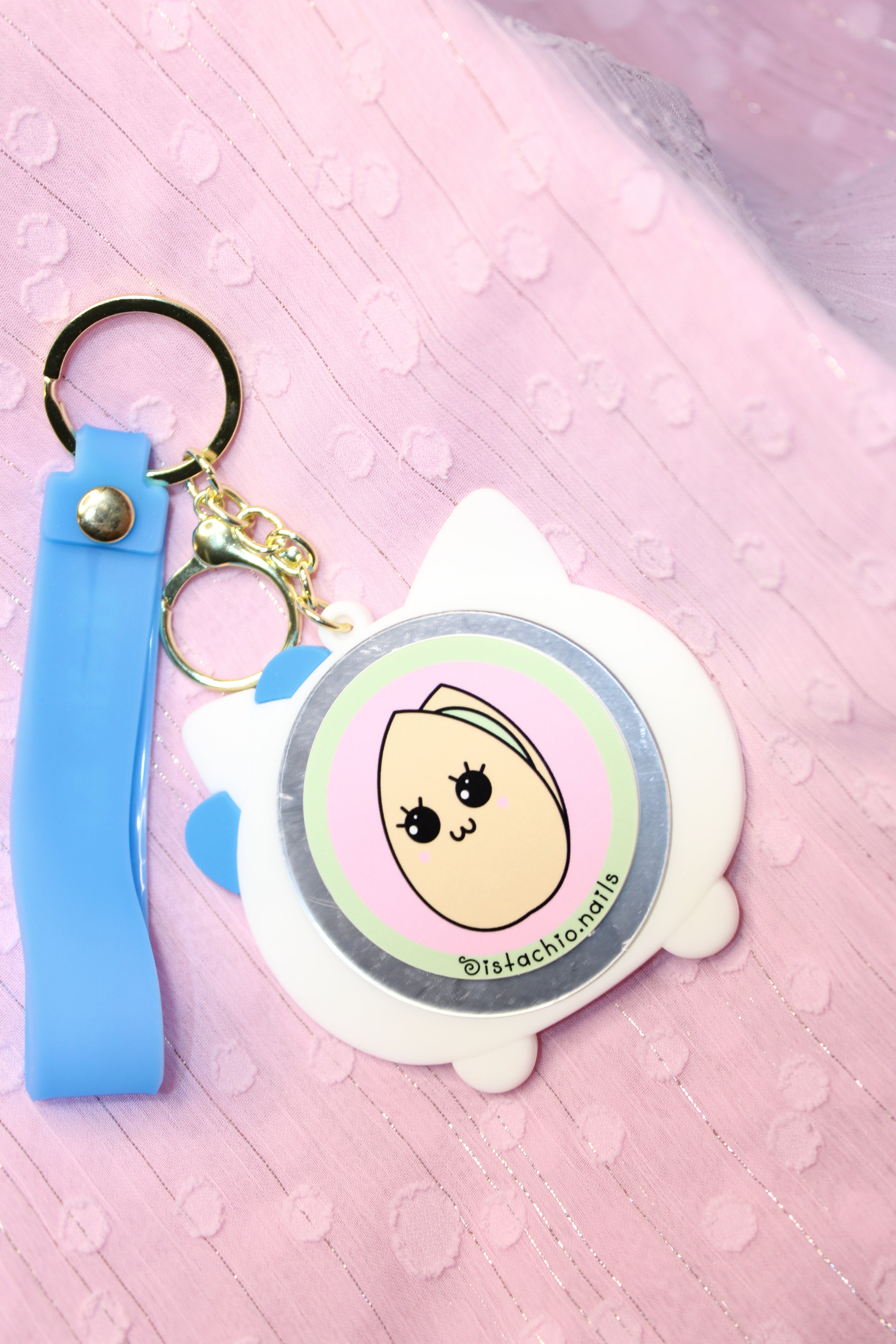 Kitty Mirror Keychain