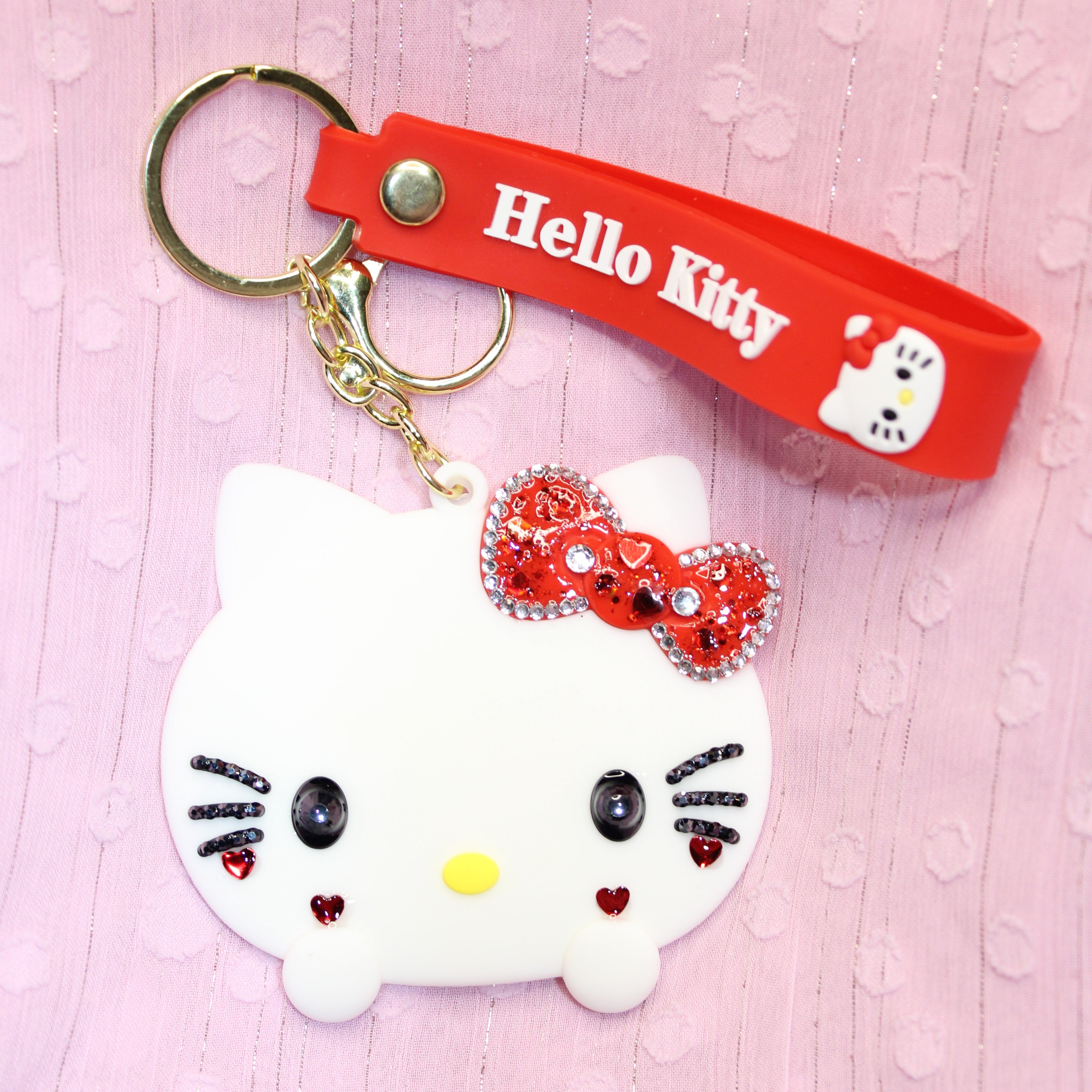 Kitty Mirror Keychain