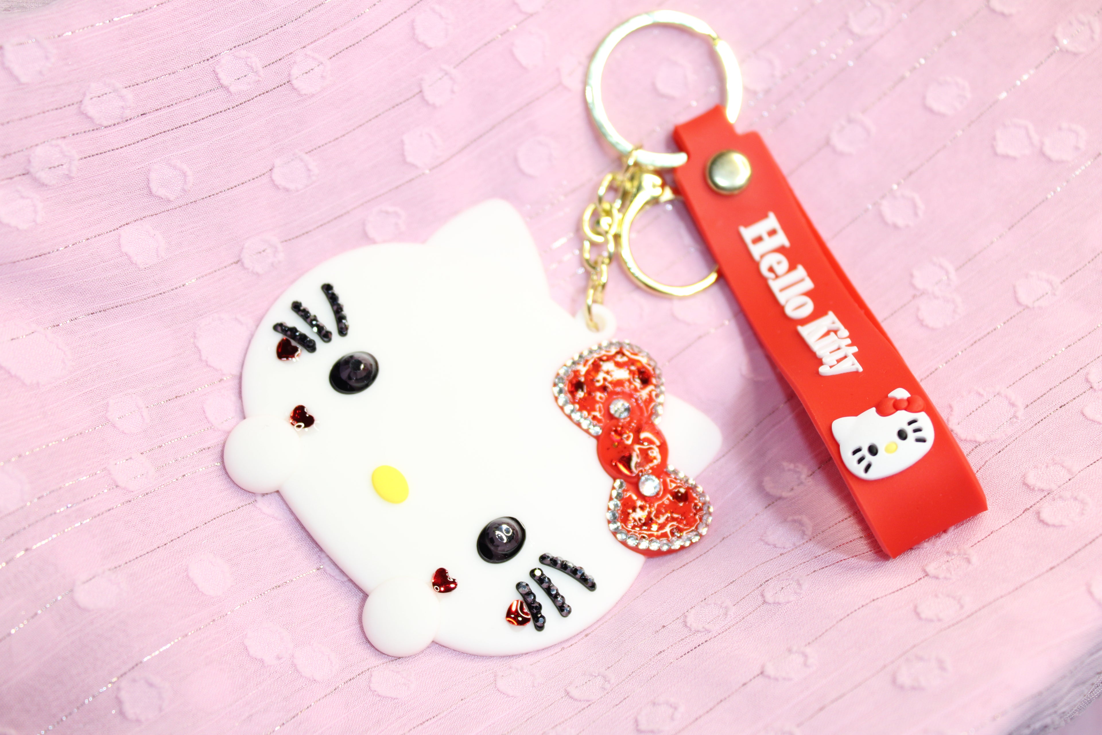 Kitty Mirror Keychain