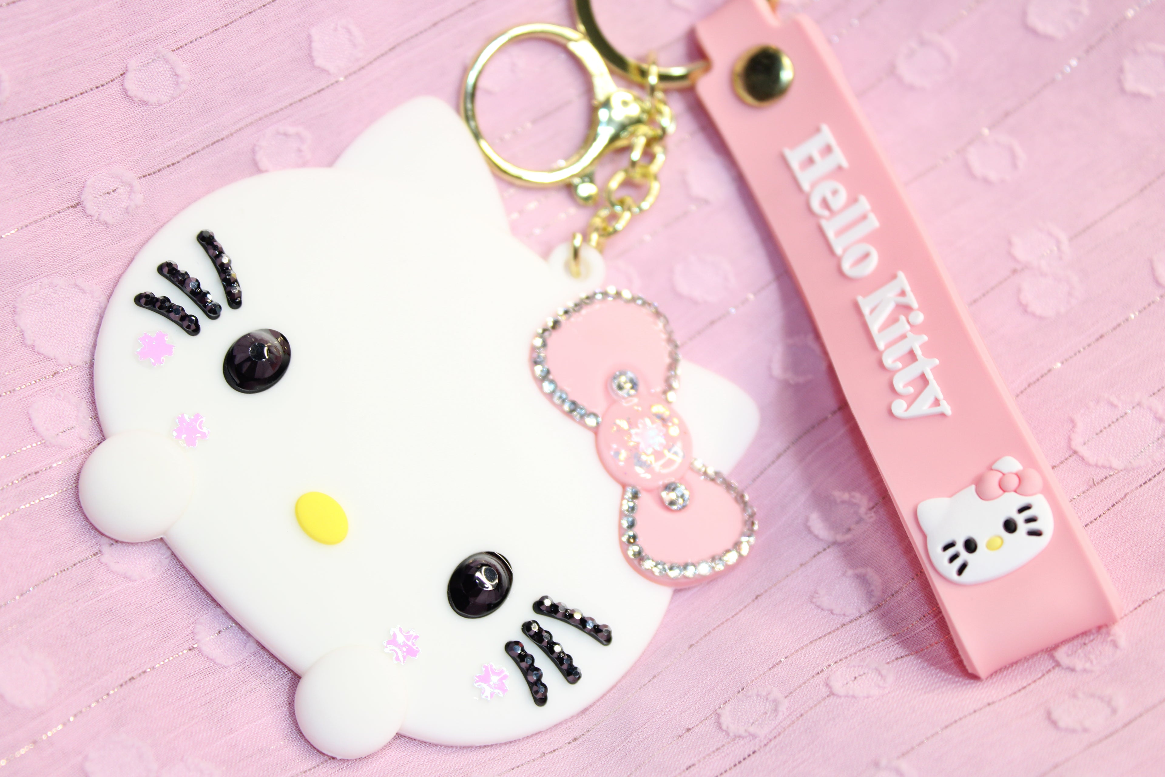 Kitty Mirror Keychain