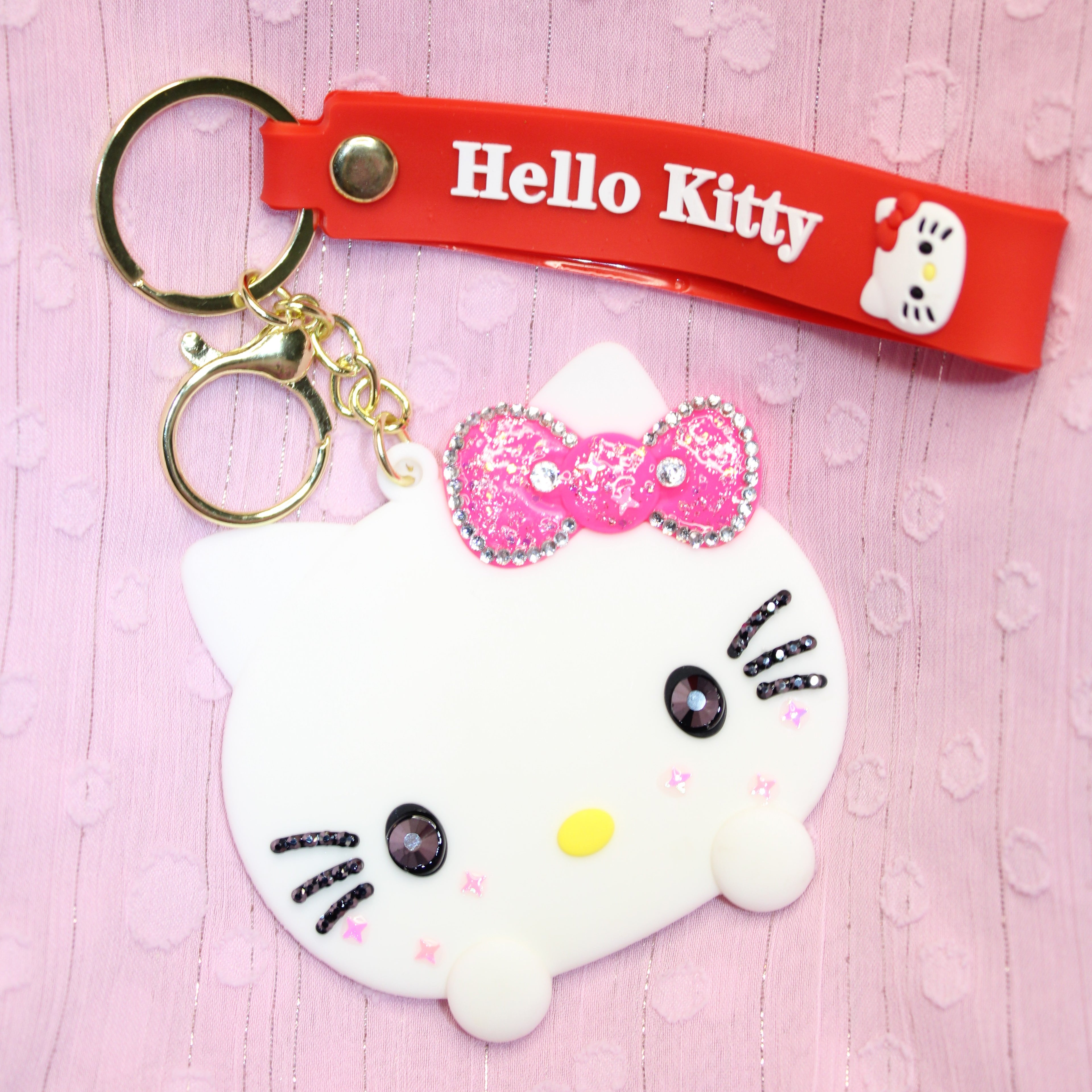 Kitty Mirror Keychain